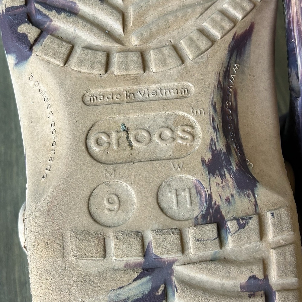 Crocs Classic Marbled Clog Multi Colored Unisex Size M9/W11 - Picture 8 of 9